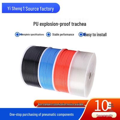 Pneumatic PU Air Hose - Transparent, 8mm & Various Sizes