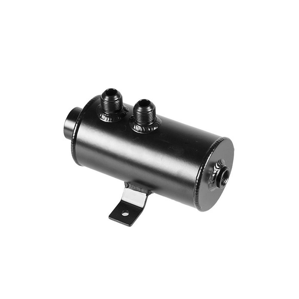 750ml Capacity Automotive Oil Catch Can Air Oil Separator with AN10 Fittings and Built in Air Filter for Improved Engine Airflow