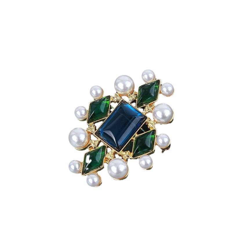 Broșă Perle Vintage Ac de rever pentru blazer Stil Baroc Lai Accesorii de Modă Atmosferice