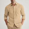Men's Loose Classic Lapel Multi-pocket Industrial Work Shirt Top