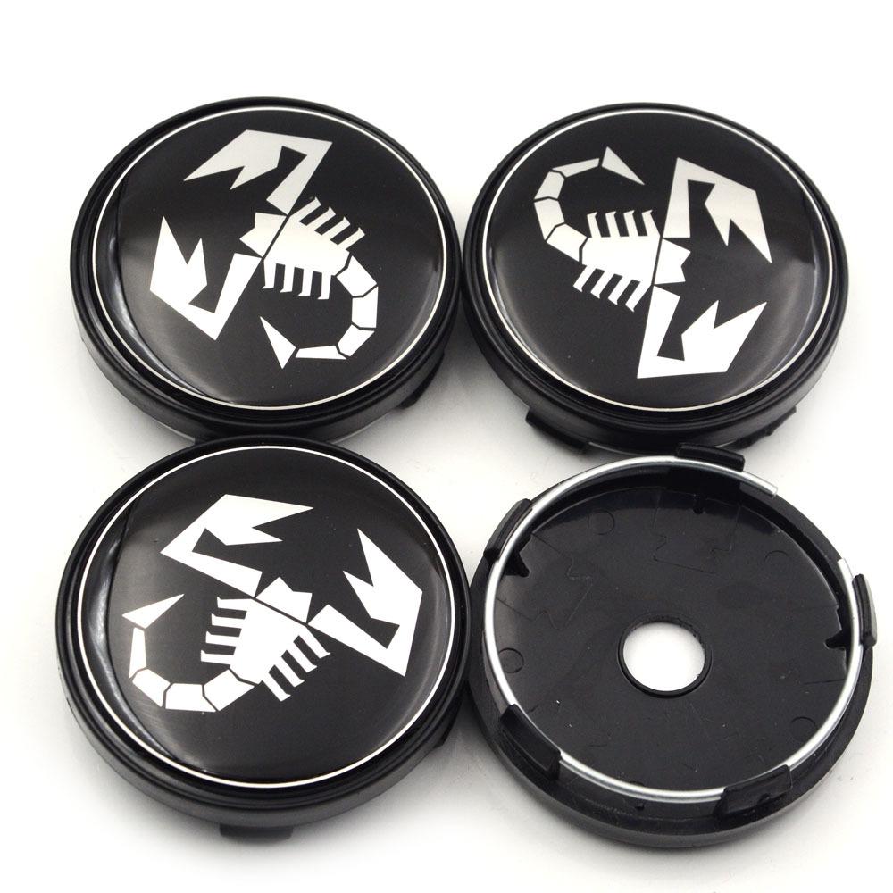 

4pc/lot 60mm Without Logo Symbol Car Wheel Center Caps Hubs Caps Emblem Fit for Fiat 500 Abarth