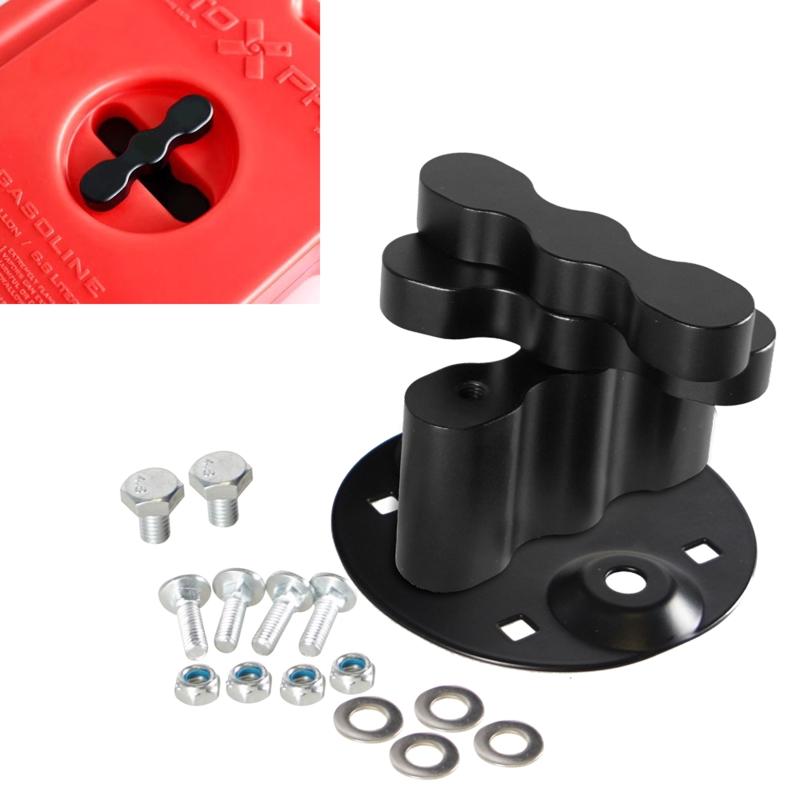 Gas n Fastener and Aluminum Alloy Holder Oil s Petrol n Bracket Pack Mount Fit for Motorcycle -Road Vehicle