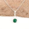 Green Onyx Gemstone Jewelry, Handmade Silver Jewelry, 925 Sterling Silver Beautiful Pendant Gift For Mom