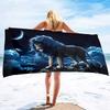 Lion Beach Towel Microfiber Beach Towels for Adults Sand Free Beach Towel Quick Dry Large Beach Towel for Swimming,Bath, Camping