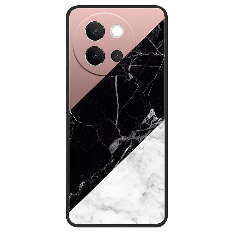 For Vivo V40 Lite 5G Case Marble Soft Matte Silicone Back Cover For Vivo V40 Lite V40Lite Full Coverage Phone Shell 6.78" Coque
