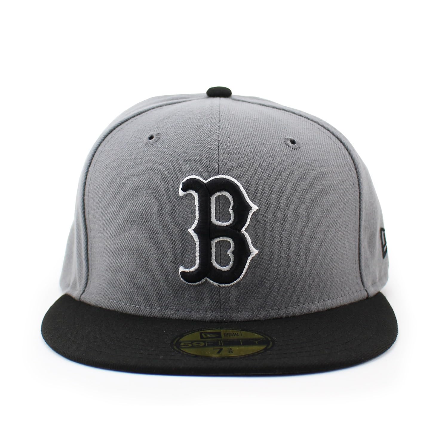

[New Era] 59FIFTY Boston Red Sox [MLB 2T TEAM-BASIC FITTED CAP] BOSTON RED SOX 5950 Шляпа Серая Черная (7-12 (приблизительно. 59,6 см)) [Использовал]