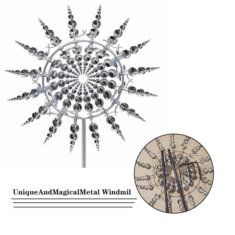 And Magical Unique Metal Windmill  Sculptures Move With The Wind Wind Lawn
