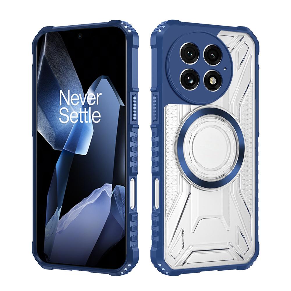 KEYSION Transparent Magnetic Case for OnePlus 13 5G Soft Silicone+PC Heavy Duty Shockproof Phone Back Cover for One Plus 1+13