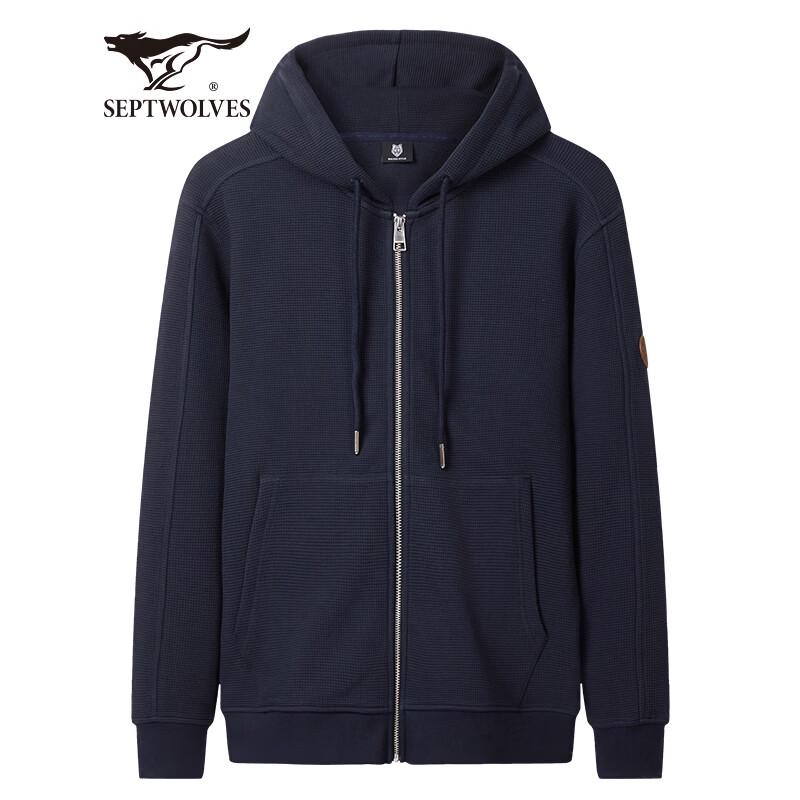 Septwolves Men s Waffle Hooded Spring Jacket 2XL