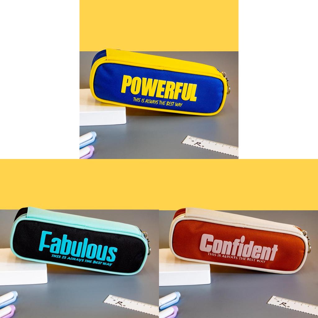 Polyester Student Pencil Case With Large Capacity For School And Travel Use
