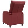 Recliner Wine Red Faux Leather