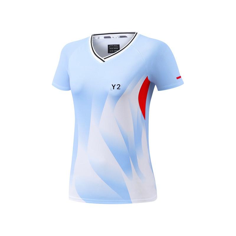 Unisex Badminton Shirt Short Sleeve Breathable Sport T-Shirt Kids Adults Training Competition