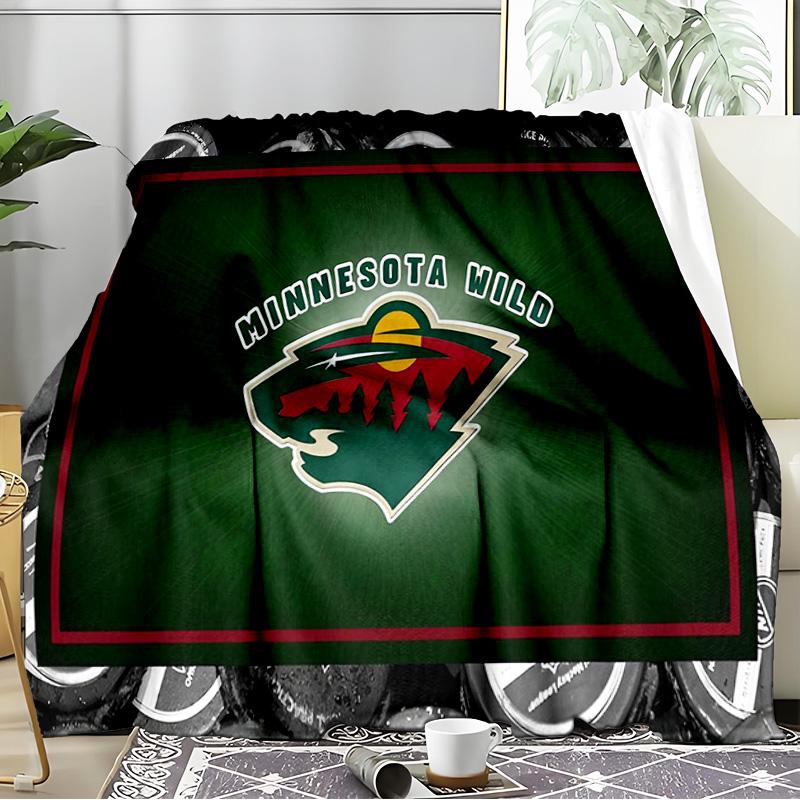 Minnesota wild Blanket Flannel Throw for Sofa, Travel, Camping, Livingroom, Office, Chair and Bed Soft and Warm Holiday Birthday gifts