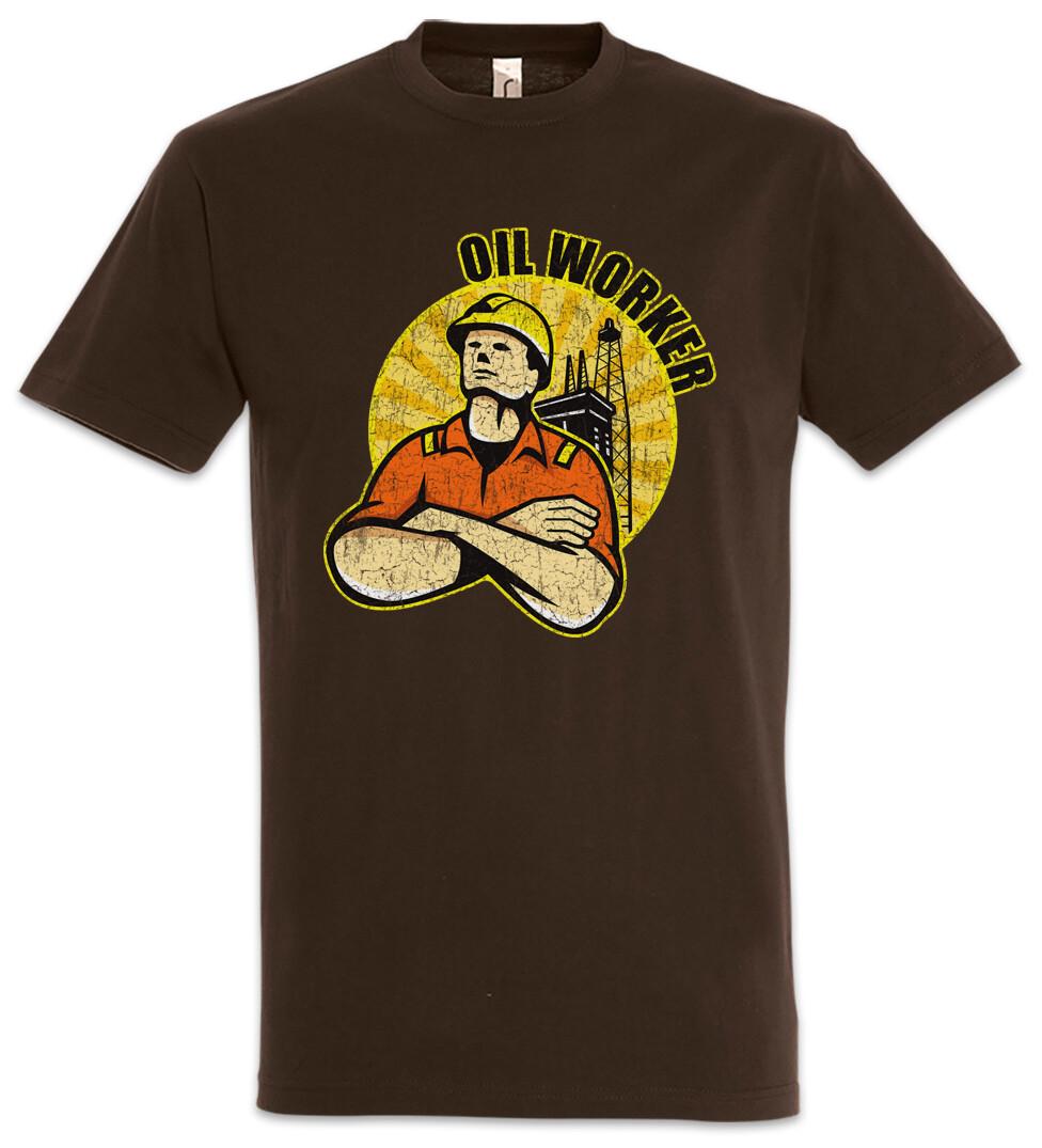 Oil Worker T-Shirt Big Oil Rig Drilling Platform S