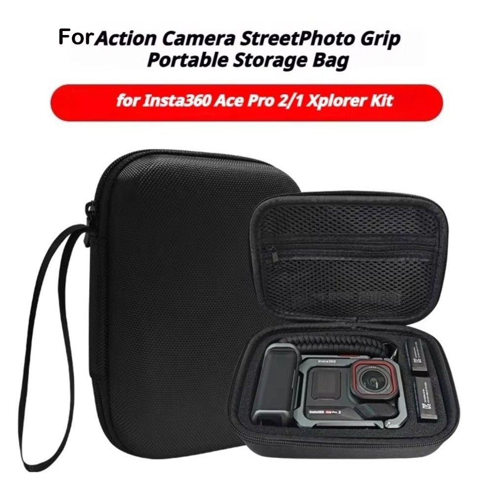 EVA Storage Bag For Insta360 Ace Pro 2/1 Xplorer Grip Travel Bag StreetPhoto Kit Bag  Action Camera