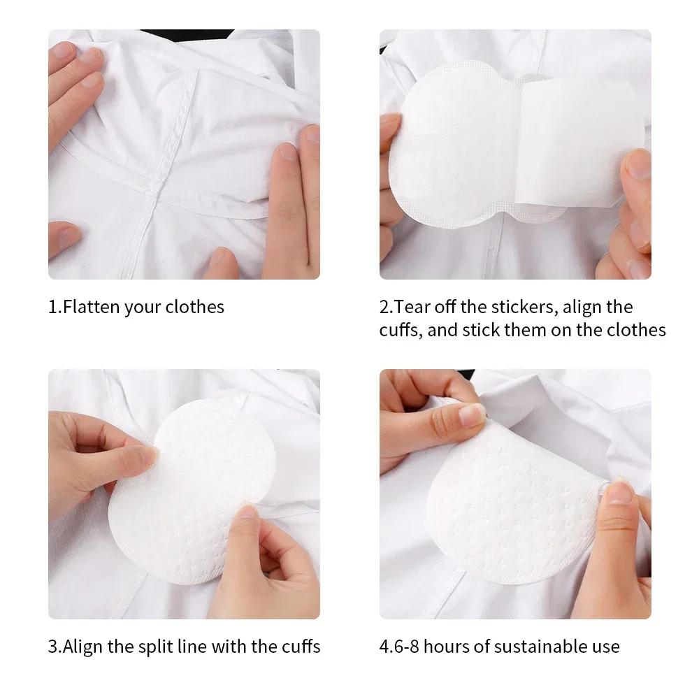 Unisex Underarm Sweat Pads Summer Underarm Pads Underarm Antiperspirant Patch Sweat Breathable Absorbent Pad Personal Care