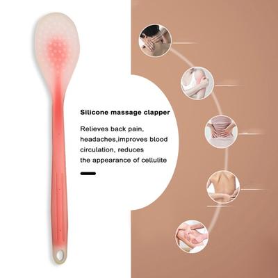 Silikon-Massagegerät für den langen Rücken, lindert Schmerzen, verbessert die Durchblutung, multifunktionales, komfortables Massagegerät für den Heimgebrauch