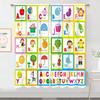 Custom Truck Cartoon Curtains for Living Room Bedroom Home Decor with Hooks Shading Finished