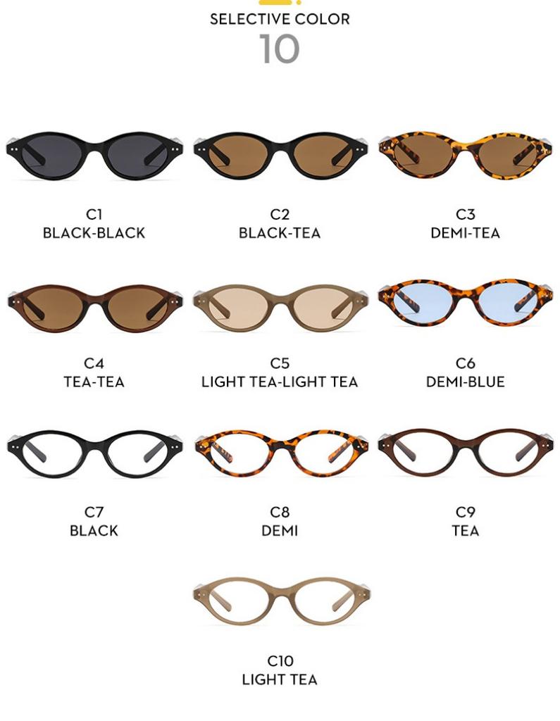 Retro Fashion Small Frame Women's Sunscreen Sunglasses Men's UV Resistant Round Glasses Anti Blue light Protective Eyewear