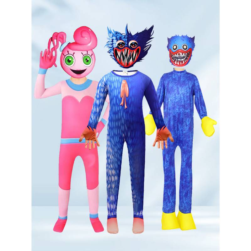 Leketid Poppy Jumpsuit Rollespillantrekk Barn Cosplay Kostymer Fest Halloween