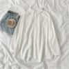 Preppy Style Solid Color Shirt  Autumn Women Korean Fashion Turn Down Collar Blouse Loose Long Sleeve Tops Clothes 30269