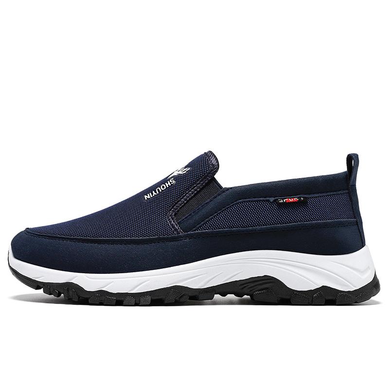 

Мужские повседневные лоферы, кроссовки, дышащие сетчатые мокасины в стиле ретро, ​​слипоны на вулканизированной мягкой подошве, нескользящая однотонная обувь 44