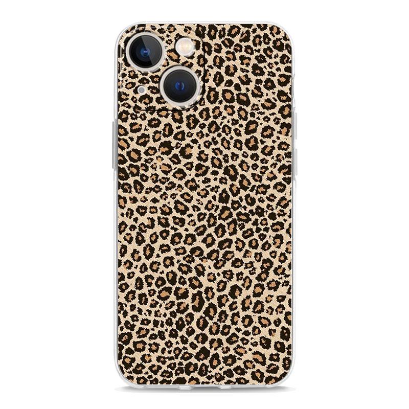 Phone Case For iPhone 17 Air Cases iPhone 16 15 12 13 14 Pro Max SE 7 8 Plus iPhone11 Clear Cover Fashion Tiger Leopard Print