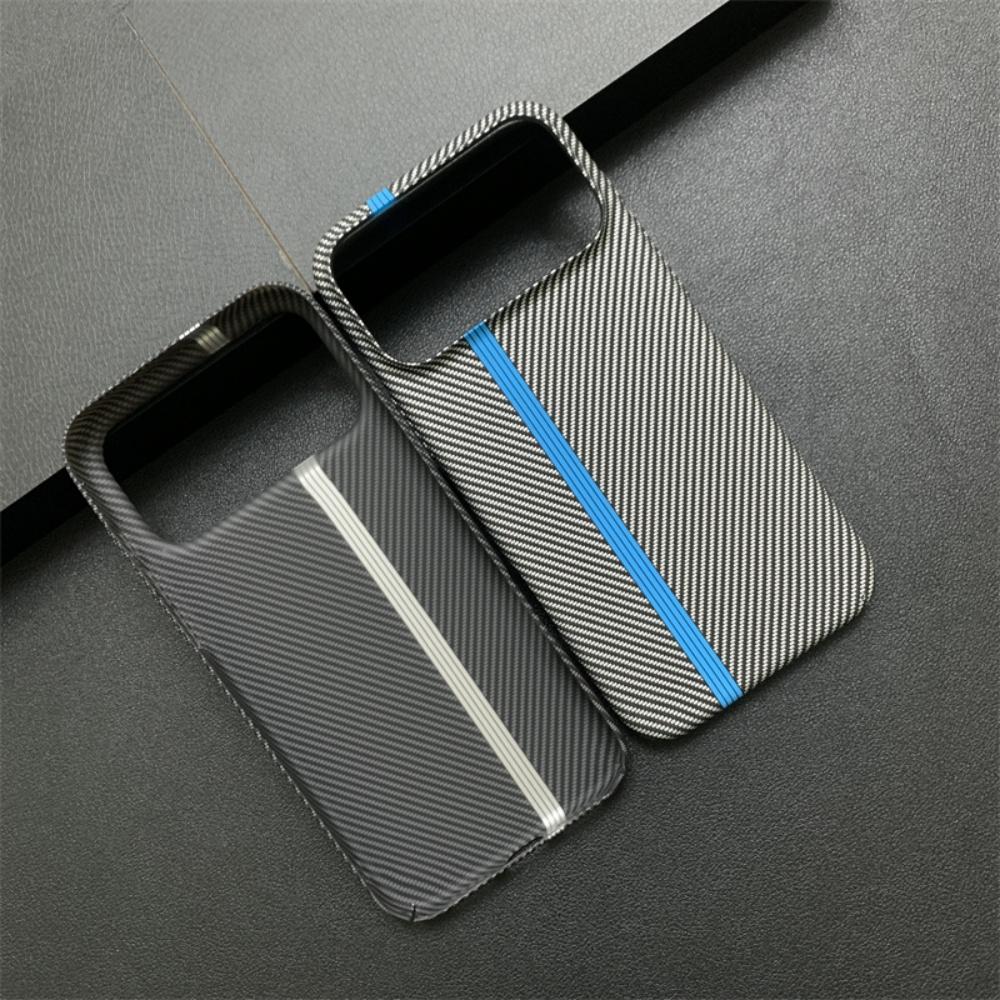 Carbon Fiber Plastic UltraThin Armor Case For iPhone 17 16 15 14 Plus 13 12 11 Pro Max Shockproof Protect Hard Cool Cover