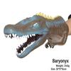 Children's Soft Rubber Dinosaur Hand Puppet - Triceratops & T-Rex Interactive Toy