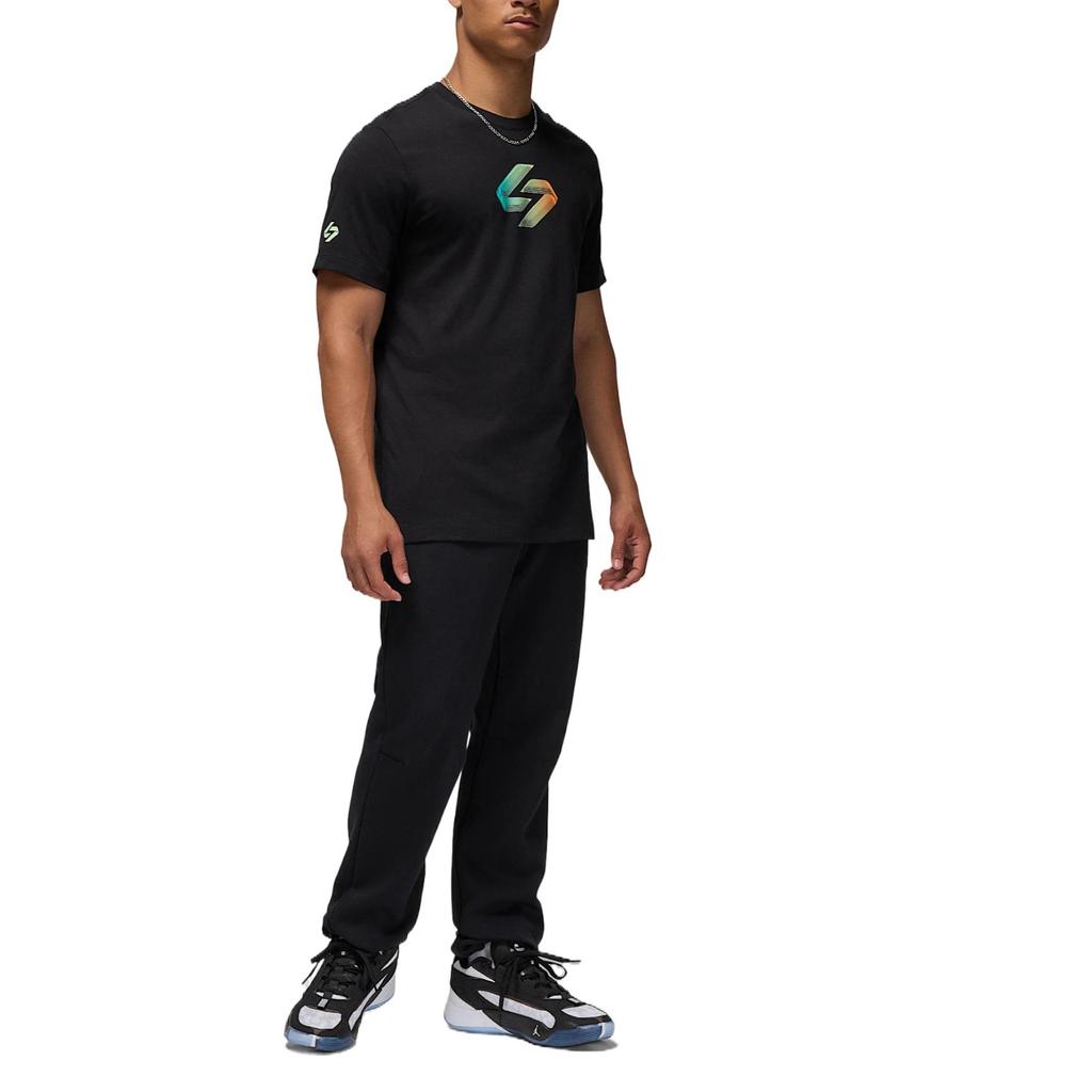 Jordan Comfortable Stylish Minimalist Versatile Short Sleeve T-Shirt Men Tops Black HF8086-010