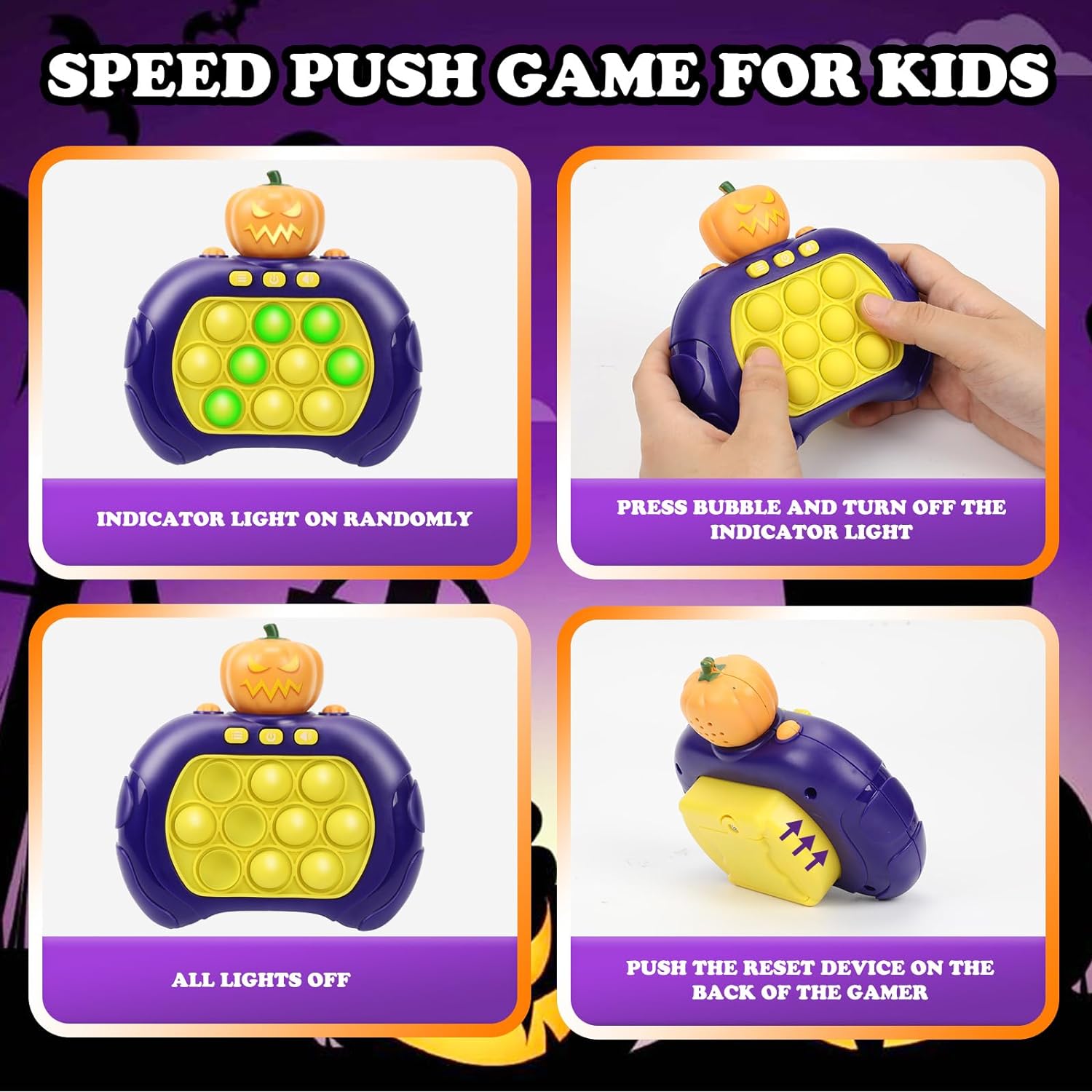 Fast Push Game Fidget Toys Pop Game Ручная игровая консоль с подсветкой Pop Game — фото 4