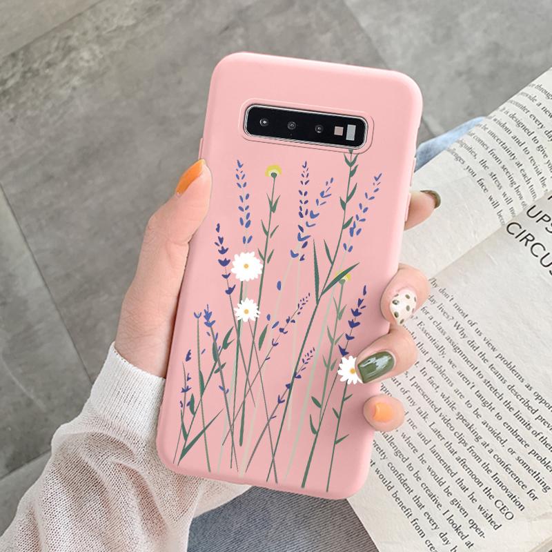 Case For Samsung Galaxy S10 Plus S 10 S10E Cover Cloud Graffiti Illustration Kanagawa Label Silicone Fundas For Samsung S10 S10e