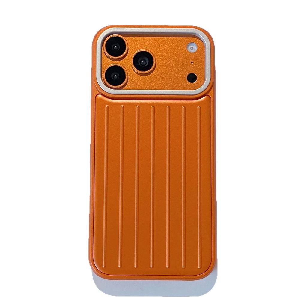 Magnetic Luggage Stripe Case for iPhone 17 Pro Max (3D Skin Feel, 16/15 PM Protective)