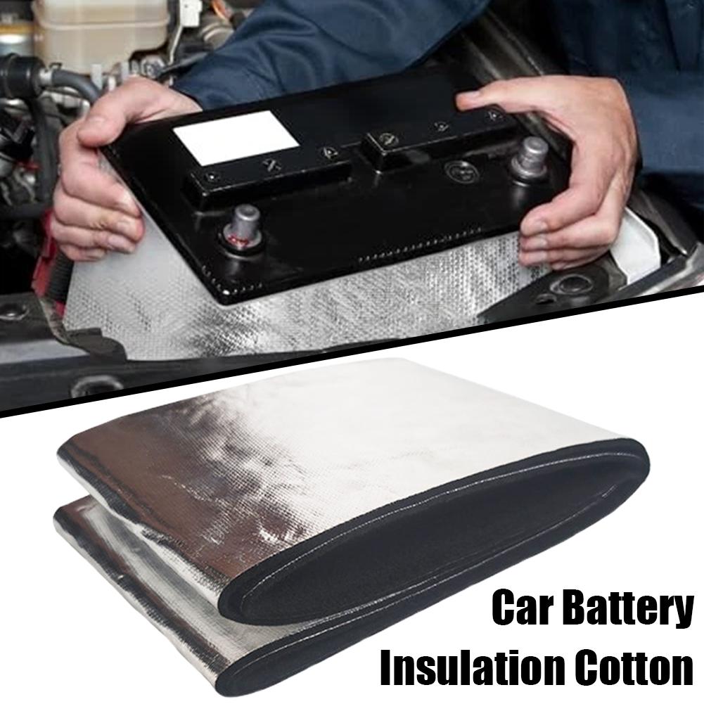 Couverture chauffante de batterie ignifuge flexible pour batterie de véhicule, camping-car, remorque, bateau, marine, hiver