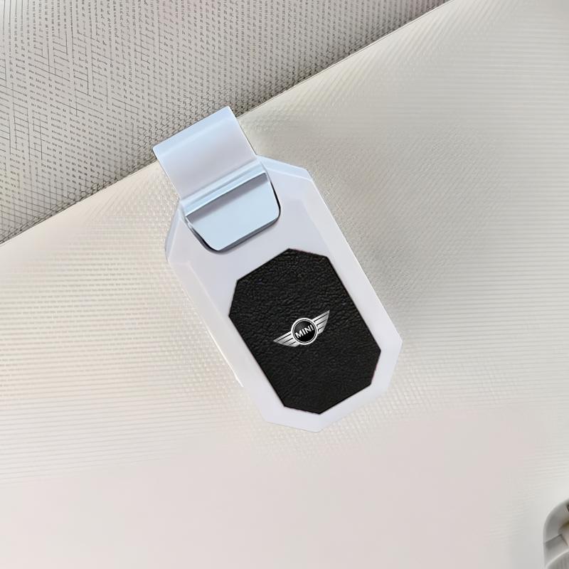 

1pcsCar sunshade, ticket holder, eyeglass clip For MINI JCW CLUBMAN COUNTRYMAN CLUBVAN VAN Vision Urbanaut COUPE