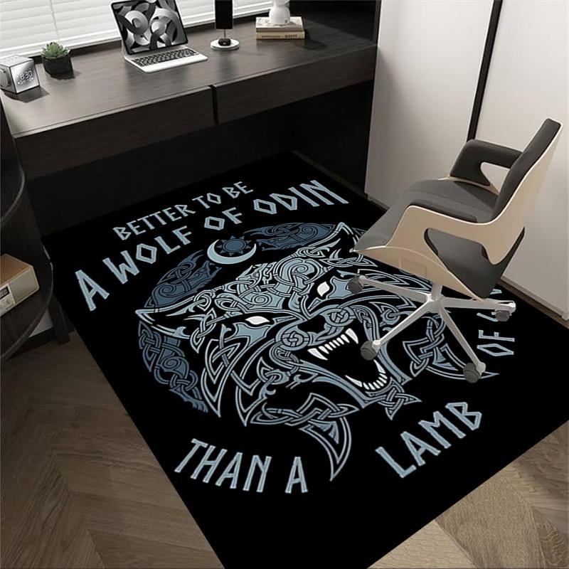

1pc Wolf of Odin Lamb of God Carpet, Office Rug Outdoor Mat Home Decor Area Carpet Festival 60cm by 90cm