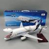 42cm Kovová pryskyřice 20cm A330 Beluga Airlines Letadlo 1:Model proudového letadla v měřítku 150 s otevíracím nákladovým prostorem pro domácí sbírku