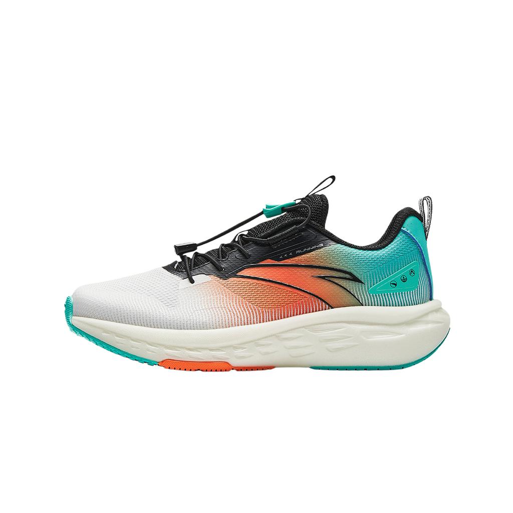 Anta Kids Running Series Synthetic Leather Fabric Comfortable Fashion Casual Versatile Low-Top Running Shoes Kids sneaker Anta-White 312535562-4