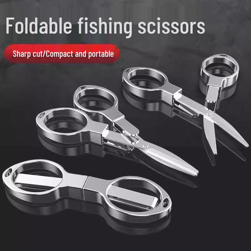 Portable Multi-Functional 8-Shape Folding Fishing Scissors for Strong PE Line