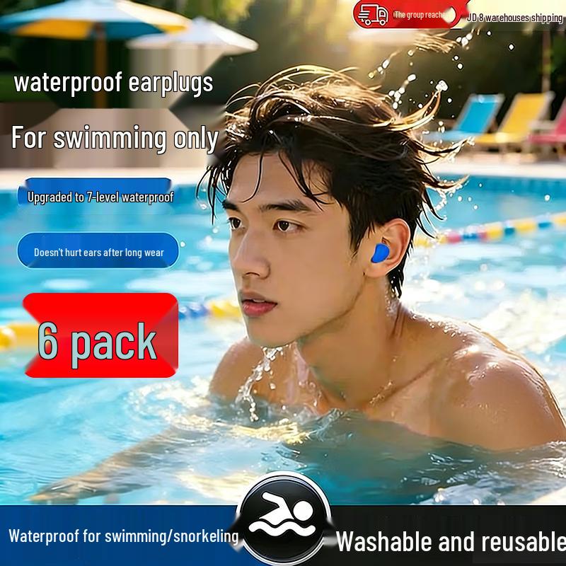 DR.LORIYA Reusable Silicone Swimming Earplugs