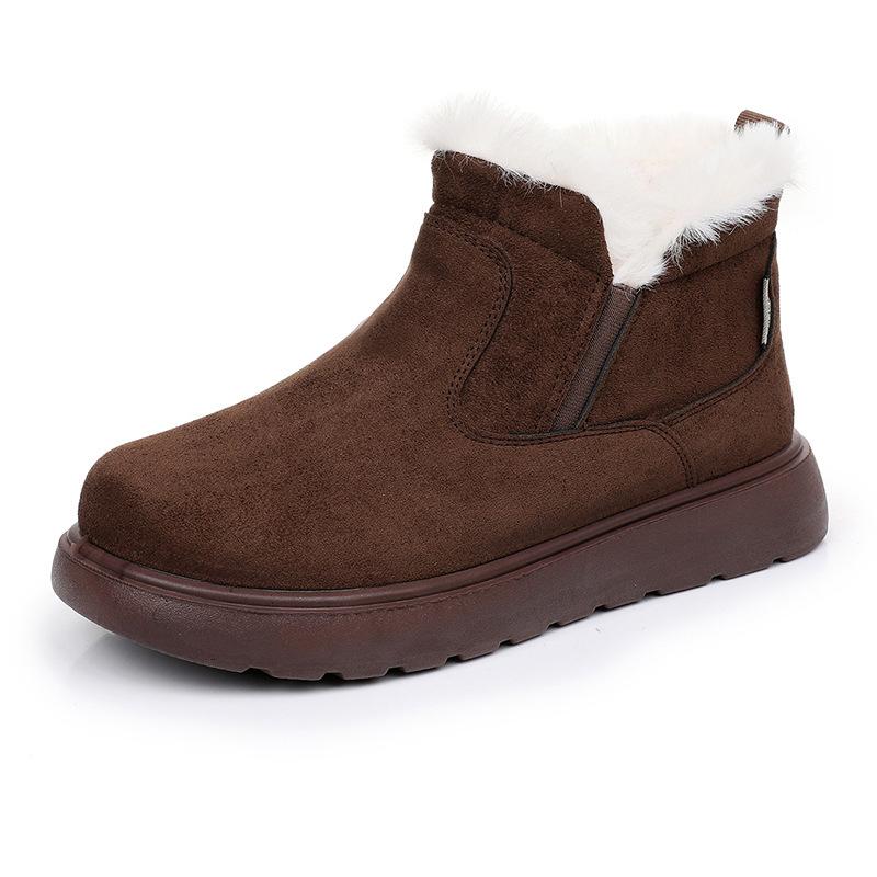 Women's Winter Snow Boots Faux Fur Lined Slip-Resistant Comfortable Casual Shoes with Arch Support Lightweight Warm Outdoor Walking Shoes for Women