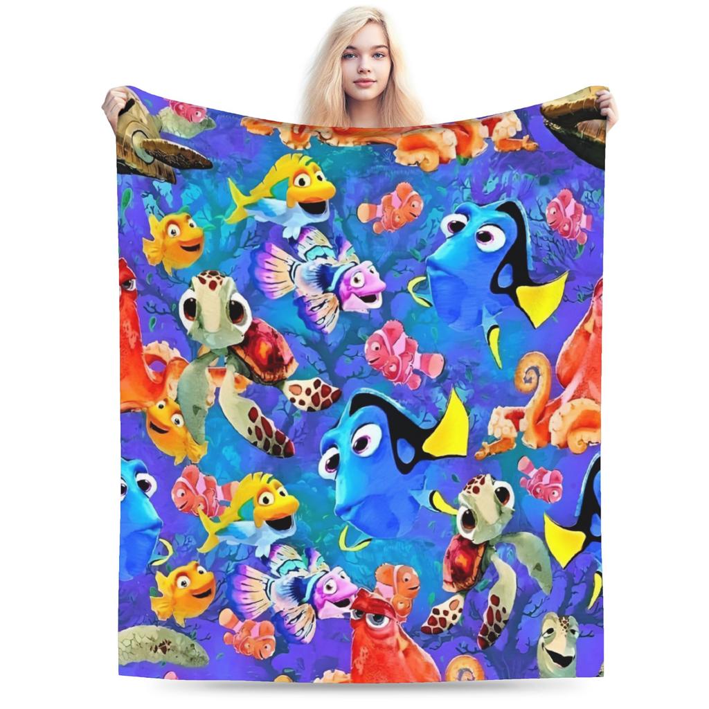Фланелевое одеяло Finding Nemos Dorys Bruce Squirt Crush  Забавные пледы для дома 200x150 см Покрывало