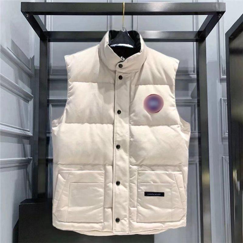 Пуховой жилет Canada Goose Expedition - Мужской/Женский Безрукавный Теплый Белый Утиный Пух M