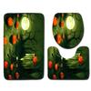 Halloween Bathroom Toilet Three-Piece Floor Mat Doormat Bathroom Carpet