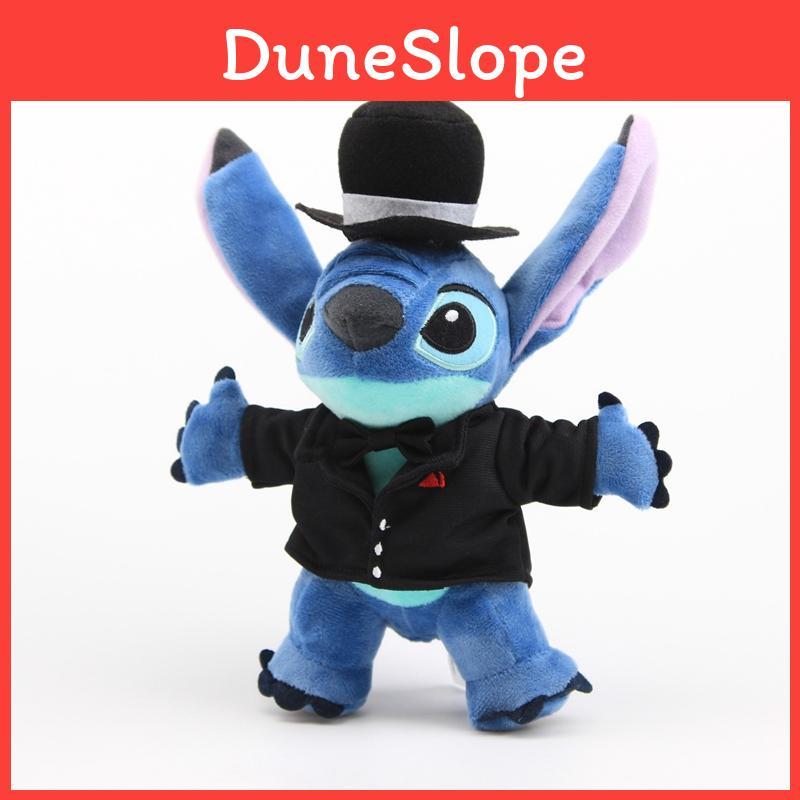 Luxusní a mazlivý nový anime oblek Lilo Stitch plyšový medvídek Dětská měkká hračka Dárek 24cm Panenky Hračky