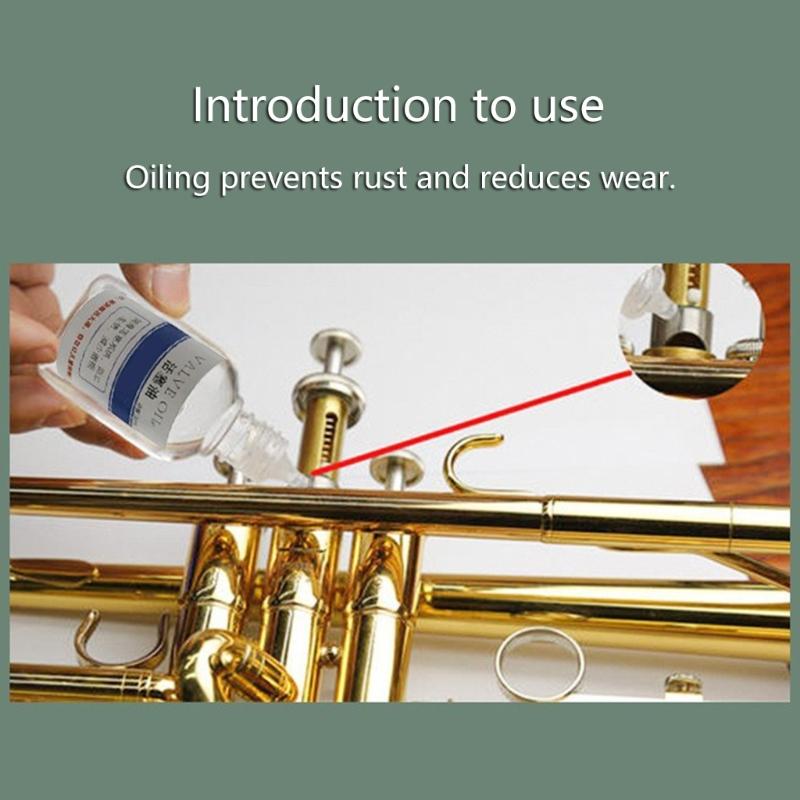 30ml Lubrificanti per Valvole Olio per Valvole Olio Lubrificante Parte per Strumenti a Ottone per Sassofono Tromba Manutenzione Strumenti