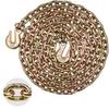 G80 Transport Binder Chain, 5/16" X 14.2' Tow Chain with Clevis Grab Hooks, 4900 Lbs Safe Working Load