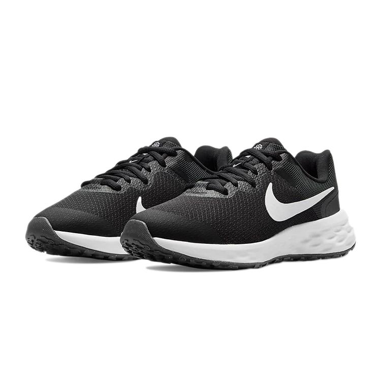 New Nike Revolution 6 'Black White' GS DD1096-003