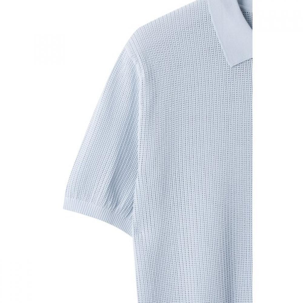 Series Loose Fit Half Sleeve Polo Sweater  Sawam25801bus 