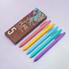 5PCS Retractable Gel Pen for Writing Journaling Quick Drying Gel Inks Pen 0.5MM Tip Black Inks Office School Supplies